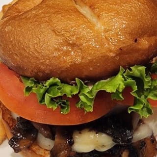 Mushroom Swiss Burger